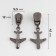 Automatic lock for metal zippers, No. 5, decorative, 10 pcs, black nickel color