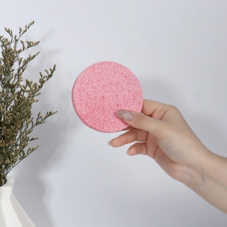 Washing sponge "softness", d = 10 cm, color mix-2