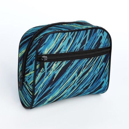Lightning cosmetic bag, blue/turquoise color