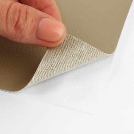 Artificial leather, with an adhesive base, 137 × 50 cm, 0.5 mm, beige color-3