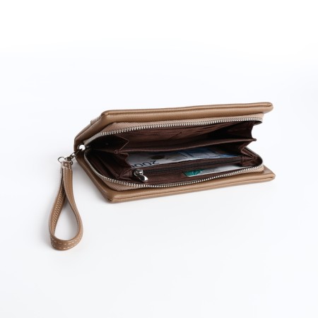 Women's wallet with lightning, beige color-3