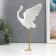 Souvenir Polystone "White Heron - Ophed Wings" 31.5x9x14.5 cm