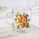 Glass mug "Buketik", 200 ml, mix