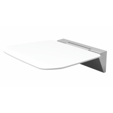 Shower seat Wasserkraft SS403, 365x360x101.5 mm, folding, aluminum, white