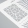 A set of plastic stencils "Tile", 3 pcs