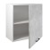 Hinged cabinet 600 Simple, 600x300x600, light/white atelier
