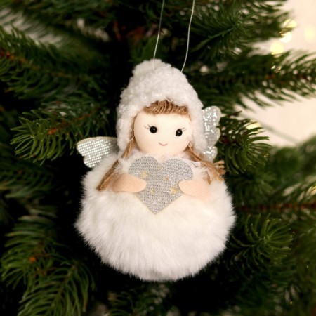Doll "Snowflake", on the suspension, species mix