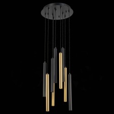 Suspension lamp ST LUCE. ST153.443.27. 1x27 W, LED, 4000K, 2295 LM, 35x35x150 cm, black color