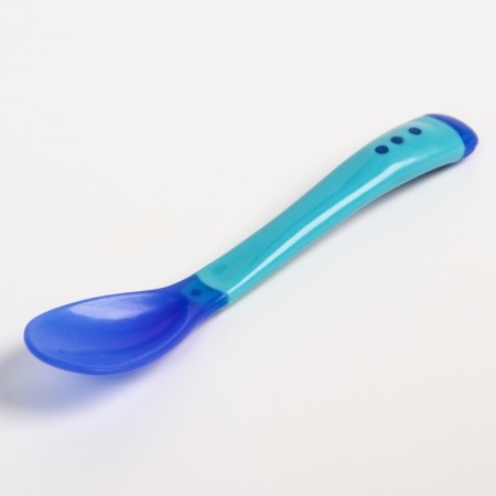 Feeding set: a bowl on the suction cup 340 ml., With a lid, a thermal carp, the color is blue-5