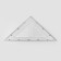 Portnovskaya "Triangle" ruler, isosceles, 50 × 32 cm, plastic