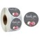 Stick Paper "Bouquet on gray. Gratitude" D = 2.5 cm 500 pcs in a roll 3x6.5x6.5 cm