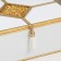 Casket glass, leatherette with a metal frame "East pattern" White 14.6x18.6x7 cm