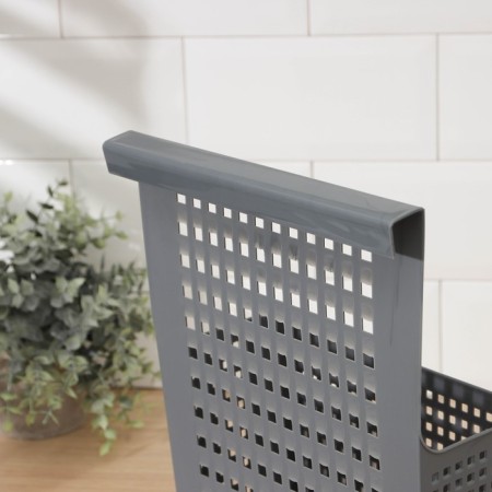 Storage basket hung on the door "Loft", 24.5 × 9.5 × 31.5 cm, color gray color-5