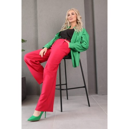 Брюки женские, размер 52, цвет малиновый-7