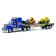 Avtobos radio -controlled truck, with tractors, works from batteries, mix