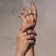 Ring "Zigzag" trend, silver color, dimensionless