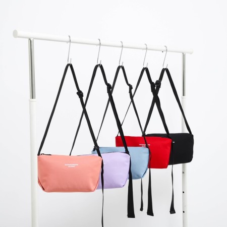 Youth bag with zipper, red color-8