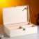 Gift box 34 × 21.5 × 10.5 cm wooden 3 departments, with a closing lid, without painting