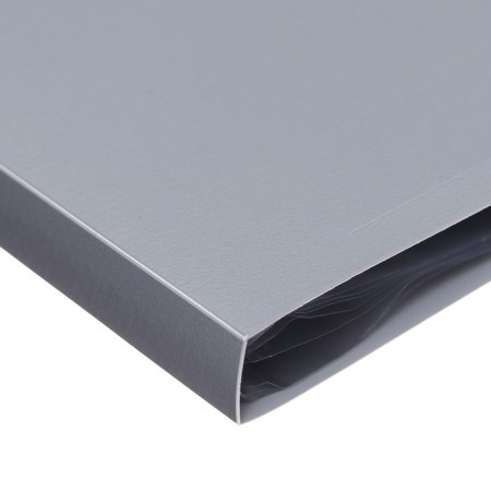 Folder with 10 A4, 500 microns, Calligrata, texture "Sand", Gray-3