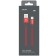 PERO DC -02, Lightning cable - USB, 2 A, 1 m, fabric braid, red