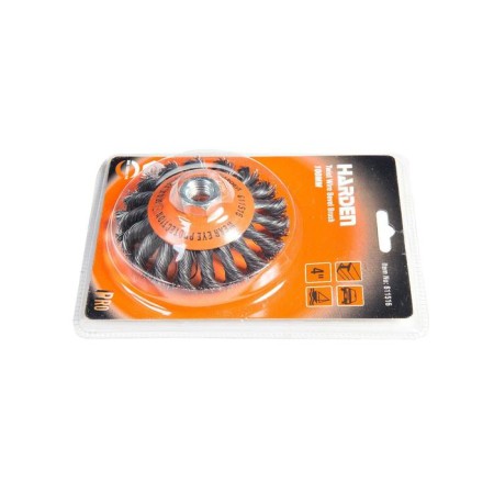 Metal brush for ushm Harden 611516, flat, twisted 0.5 mm, M14x2, D = 100 mm-1
