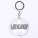 Acrylic key a keychain "Alexander", Diam. 6 cm