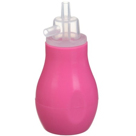 Children's nasal aspirator with 2 replaceable nozzles, in a container, pink color-10
