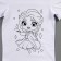 Set for creativity "T -shirt - coloring. Girl Ellie »Size: 122-128 cm