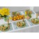 Glass fruit 2-tier shade "Dolce", d = 25/20 cm, yellow color