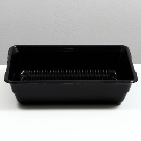 Deep toilet with a mesh of 36 x 25 x 9 cm, black-2