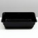 Deep toilet with a mesh of 36 x 25 x 9 cm, black