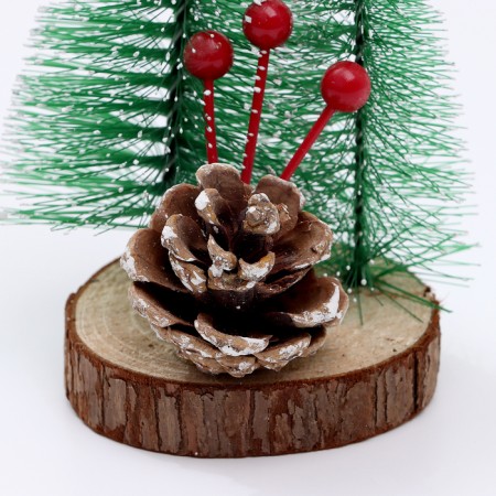 New Year's decor "Two Christmas trees with a bump" 8.5x10x16 cm-3