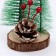 New Year's decor "Two Christmas trees with a bump" 8.5x10x16 cm
