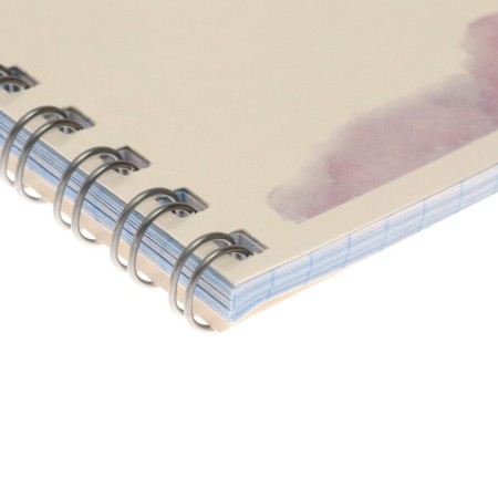 Notepad A6 40 sheets on the crest, in a black-and-white cage, covered cardboard, selective twin-lak, offset 65, 5V assorted-7