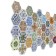 PVC panel faceted hexagon patchwork 973*492