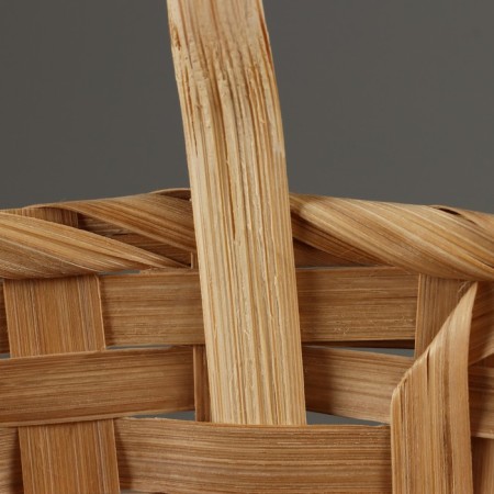 Wicker basket, d23 x17/53cm, bamboo-3