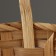 Wicker basket, d23 x17/53cm, bamboo