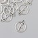 Decor for creativity Metal "Gymnastics" silver 1.9x1.6 cm