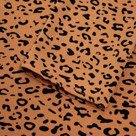 Women's dress Minaku: Silk pleasure chocolate color, rr 48-9