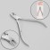 Manicure nippers for cuticle, 9.5 cm, blade length - 10 mm, on the blist, silver color