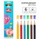 Color pencils, 6 colors, trihedral, mixes