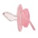Nipple is an orthodotynic dummy, with a cap, +12 months, pink