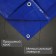 Protective tent, 4 × 3 m, density 180 g/m², UV, eyelets step 1 m, blue