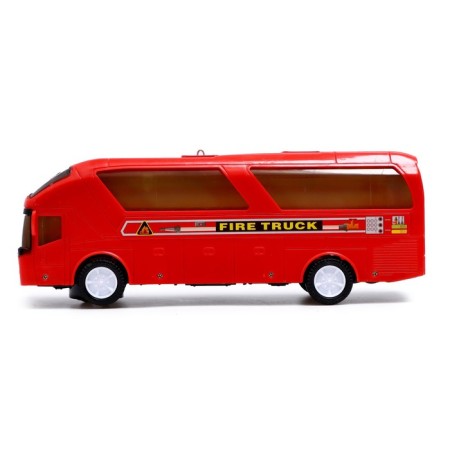 Bus "City", light and sound, works from batteries, red color-1