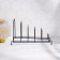 Cover stand for 5 objects of the share, 28.5 × 12.5 × 16.5 cm, black color