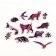 Puzzle wooden figured "lynx" in the frame