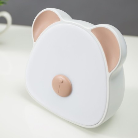 Night S soat "Bear" LED 1W 3000-6000K USB AKB White-beige 6x11x10 cm Risalux