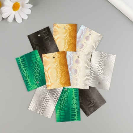 Cardboard "Scales" set 10 pcs (5 types) 4x6 cm-1