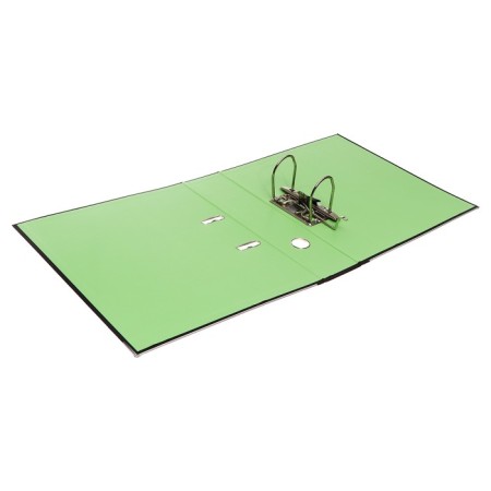 A4, 75 mm, LAMARK, PVC, double-sided coating, metal edging, pocket for a spine, collected, black/green-6