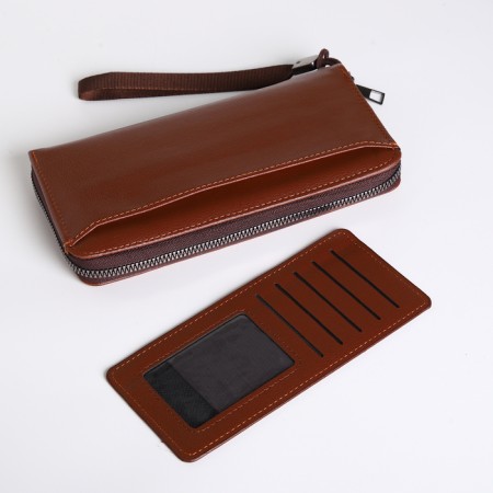 Male purse-clate on a zipper, redhead color-5